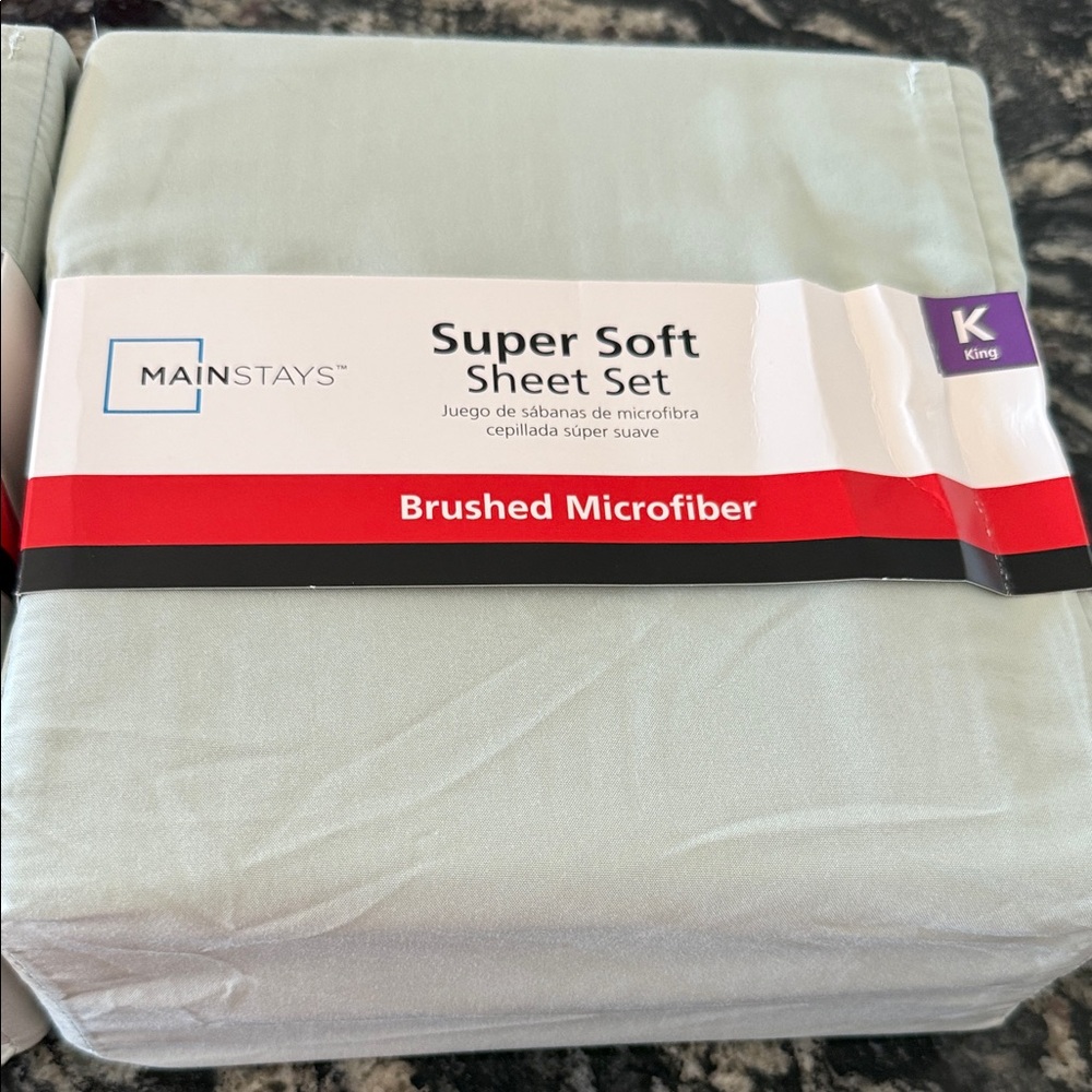 Mainstays Super Soft Brushed Microfiber Sheet Set - Light Green